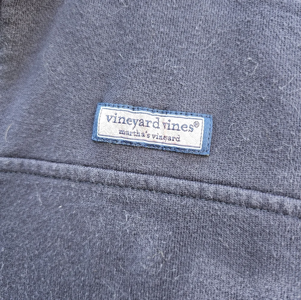 Vineyard Vines Martha’s Vineyard Girls Size XL Navy 1/4‎ Zip Pullover Sweater